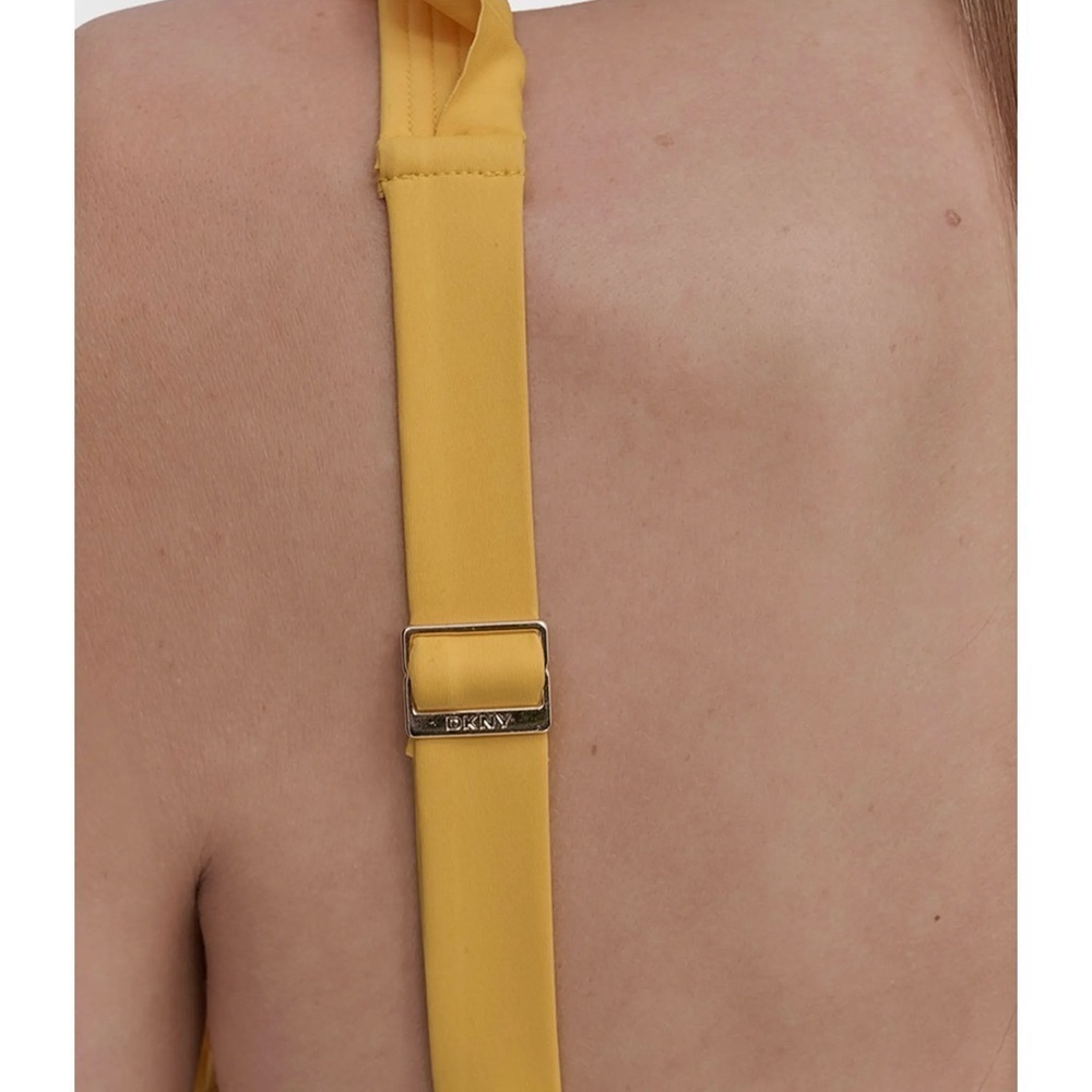 DKNY Yellow Ruffled One Piece Swimsuit - Picture 6 of 11